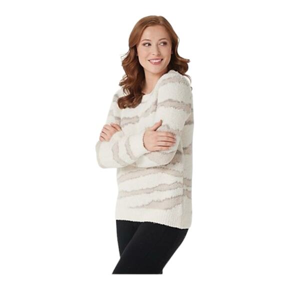 Barefoot Dreams CozyChic Seaside Crew Neck Pullover Sweater - Picture 1 of 5